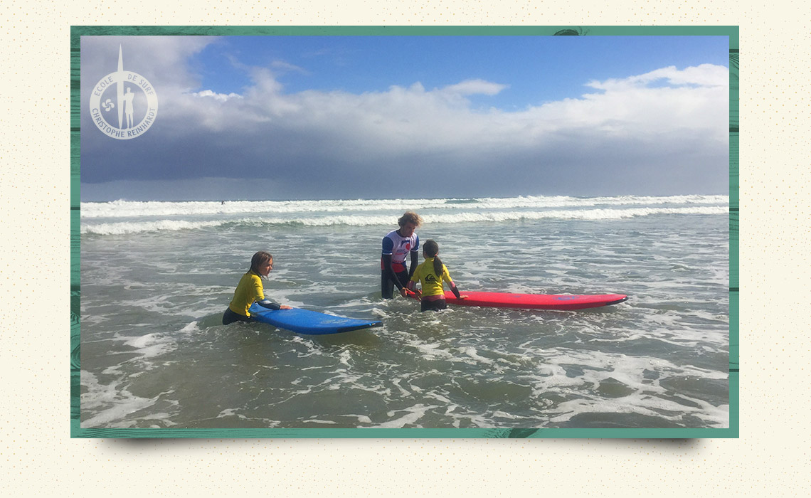 private lessons surf france